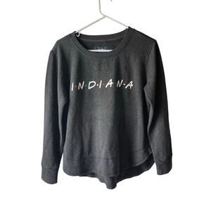 State of Mine Indiana Crewneck Sweatshirt Friends Font Medium